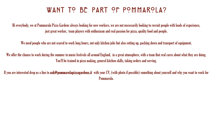 Work with us